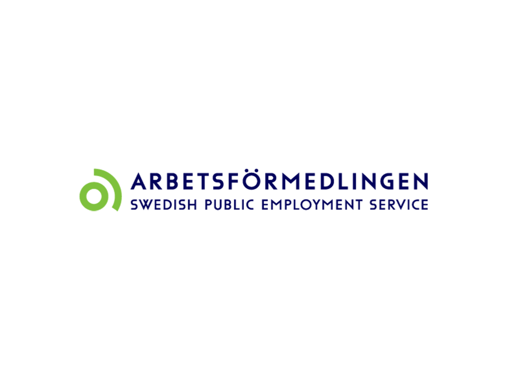 The logotype of Arbetsförmedlingen.